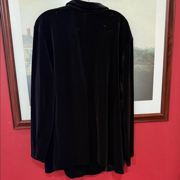 J. Jill Black Velvet Blazer size 2X - Picture 7 of 7